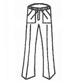 Calças de uniformes profissionais