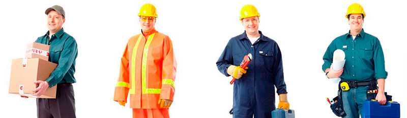 Uniformes para construção civil